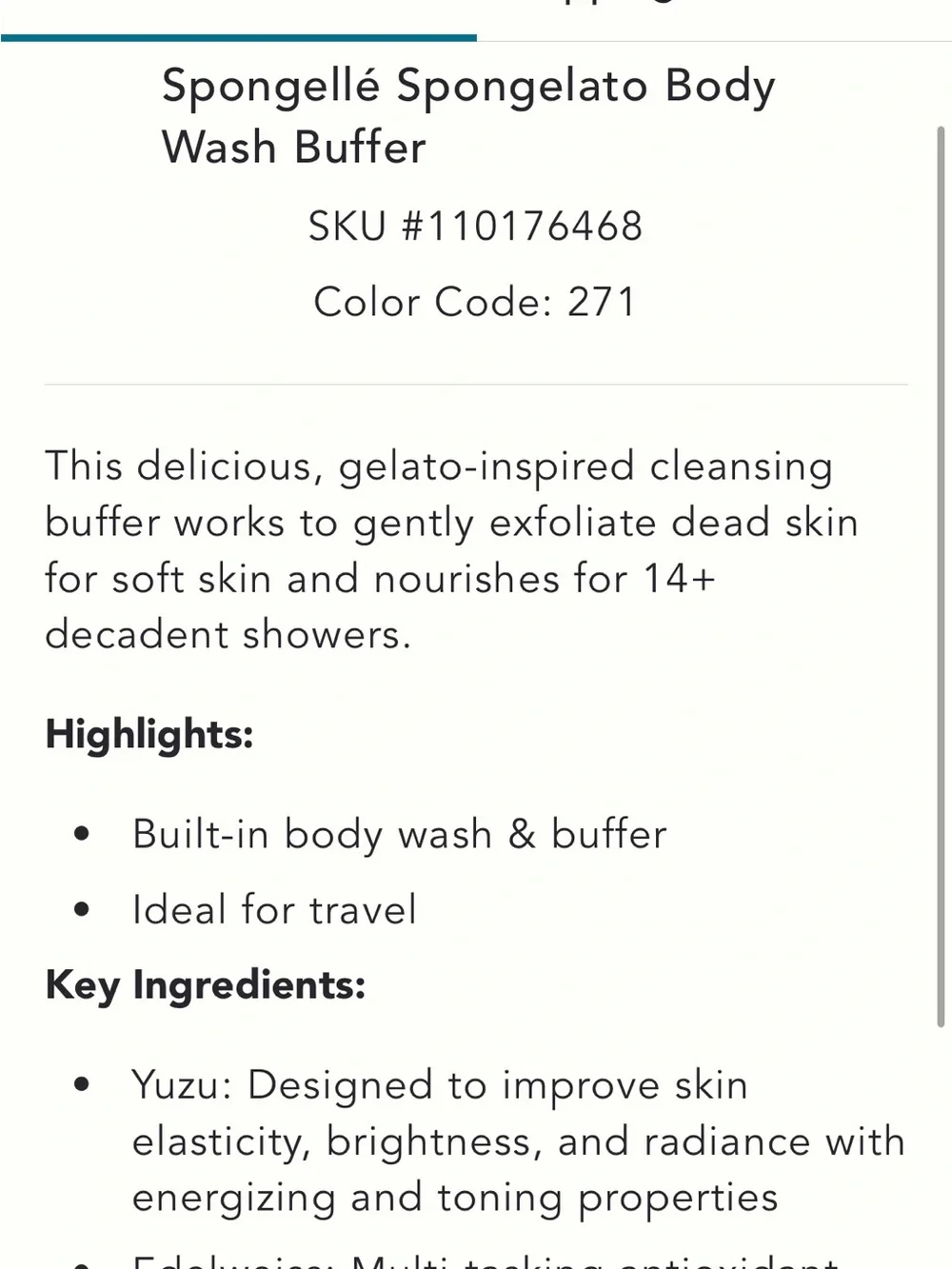 Spongelle scented limone